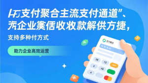 聚合主流支付通道，易支付让企业收款更灵活